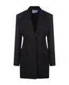 Prada Single-breasted Jacket In Black
