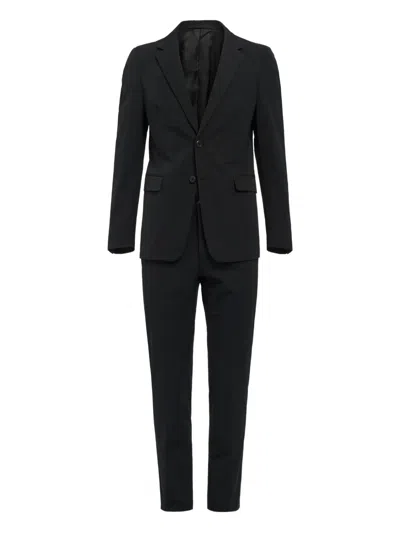 Prada Single-breasted Suit In Multi