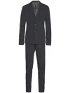 Prada Single-breasted Suit In Black
