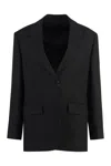 PRADA PRADA SINGLE-BREASTED TWO-BUTTON BLAZER