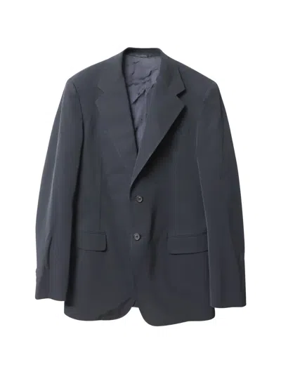 Pre-owned Prada Single-breasted Two-pocket Jacket In Black