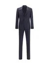 Prada Single-breasted Wool And Cashmere Suit In Blue