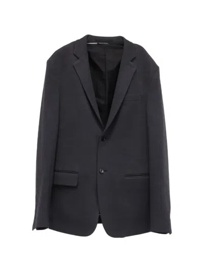 Pre-owned Prada Single-breasted Wool Blazer In Gray
