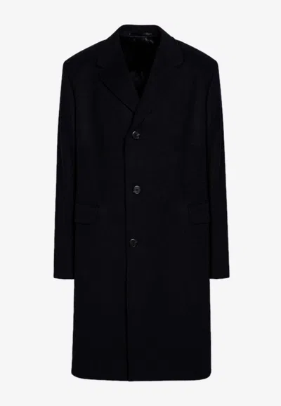 PRADA SINGLE-BREASTED WOOL COAT