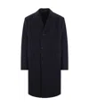 Prada Single-breasted Wool Coat In Blue
