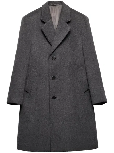 PRADA SINGLE-BREASTED WOOL COAT