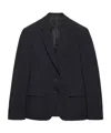 Prada Single-breasted Wool Jacket In Black