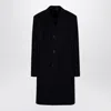 Prada Single-breasted Wool Coat In Blue