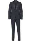 Prada Single-breasted Wool-mohair Tuxedo In Black