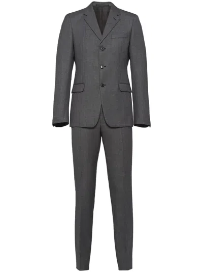 PRADA SINGLE-BREASTED WOOL SUIT