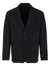 Prada Single-breasted Blazer In Black