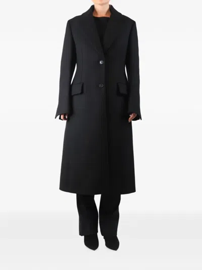 Pre-owned Prada Single-breasted Coat In Black