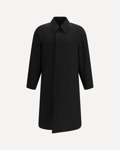 Prada Single-breasted Coat With Long Sleeves In Black