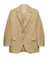 Prada Notch-lapel Three-button Blazer In Brown
