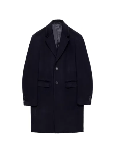 Prada Single-breasted Wool And Cashmere Coat In Multi