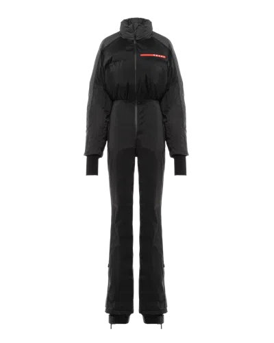 Prada Extreme-tex Stretch Ski Jumpsuit In Black