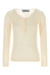 Prada Skin Pink Cashmere Blend Sweater In Neutral