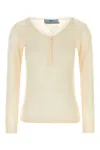 Prada Women's Skin Cashmere Blend Sweater In Naturale