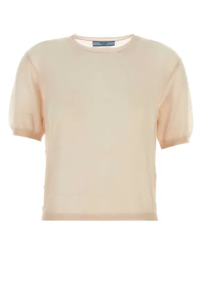 PRADA PRADA SKIN PINK CASHMERE SWEATER