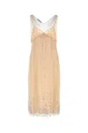 Prada Skin Pink Nylon Dress In Cammeo