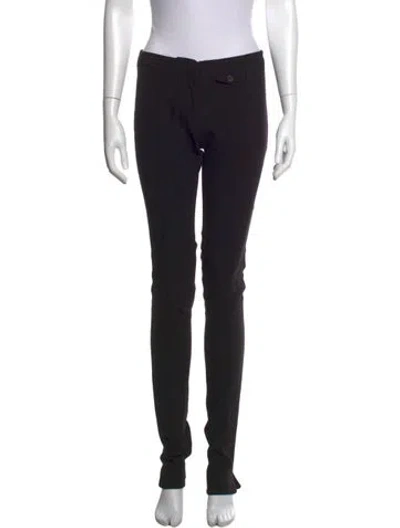 Pre-owned Prada Skinny Leg Pants In Black