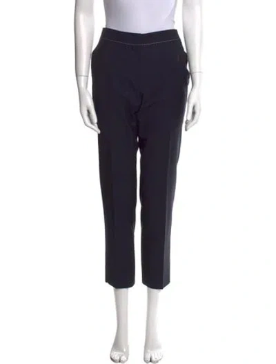 Pre-owned Prada Skinny Leg Pants In Blue