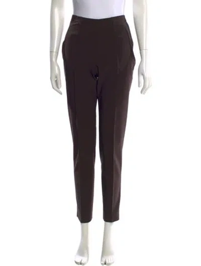 Pre-owned Prada Skinny Leg Pants In Brown
