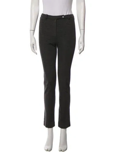 Pre-owned Prada Skinny Leg Pants In Gray