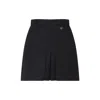 Prada Mini Skirt With Belt Loops And Pleats