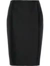 Prada Straight Half-length Skirt In Black