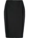 Prada Straight Half-length Skirt In Black