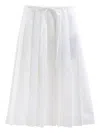Prada White Cotton Polyester Skirt In White