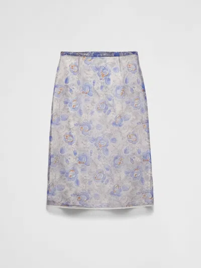 Prada Skirt Woman  In Blue
