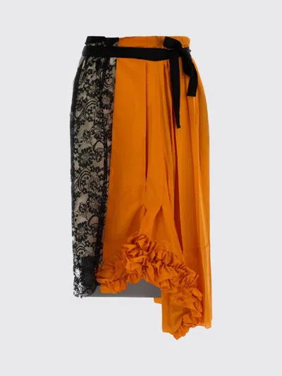 Prada Skirt Woman  In Orange