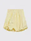 Prada Voluminous Taffeta Skirt Balloon Silhouette In Sand