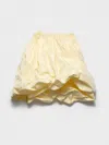 Prada Voluminous Taffeta Skirt Balloon Silhouette In Yellow