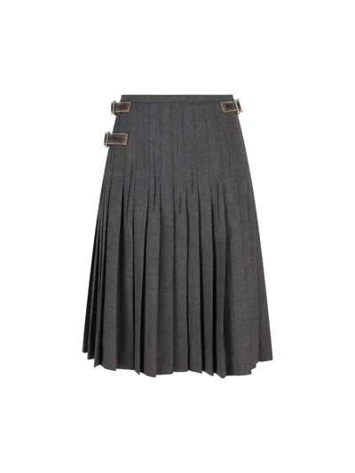 Prada Skirts In Gray