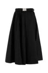 Prada Technical Fabric Skirt In Black