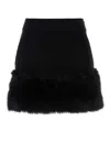 Prada Circle Skirt A-line Silhouette In Black