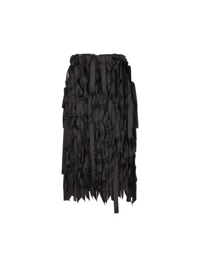 Prada Rock Mit Schleifenverzierung In Black