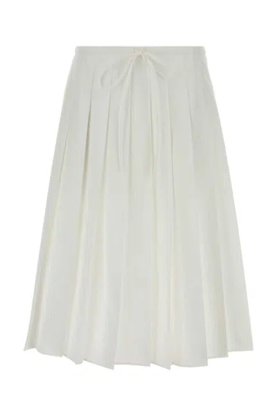 Prada Skirts In White