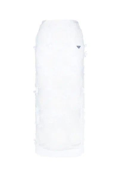 Prada Skirts In White