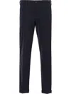 Prada Slash Pocket Trousers In Blue