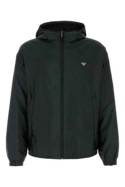 PRADA PRADA SLATE RE NYLON JACKET