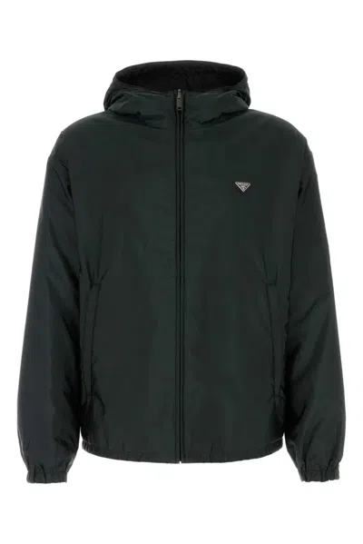 Prada Slate Re-nylon Jacket In Multi