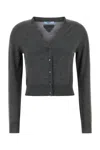Prada V-neck Knitwear With Classic Silhouette And Refined Details