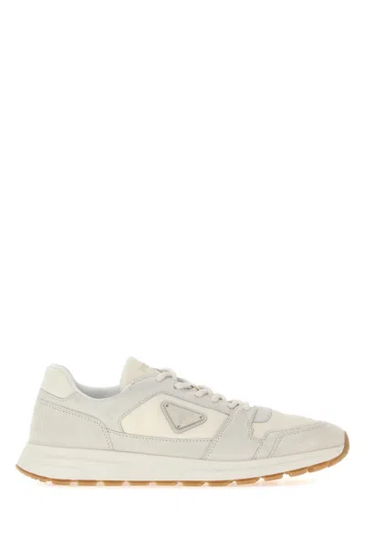 Prada Sleek Men's Sneaker In Neutral