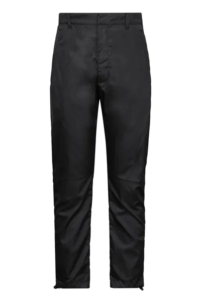 Prada Sleek Re-nylon Pants For The Modern Man In Black