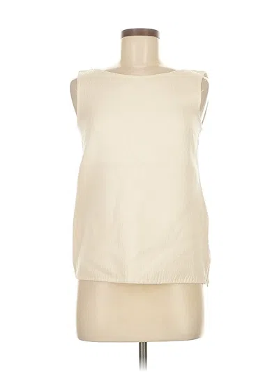 Pre-owned Prada Sleeveless Blouse In White