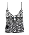 Prada Black Lace Top In Black